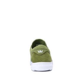 Mens Supra Low Top Shoes HAMMER RUN Moss/white | AU-12185